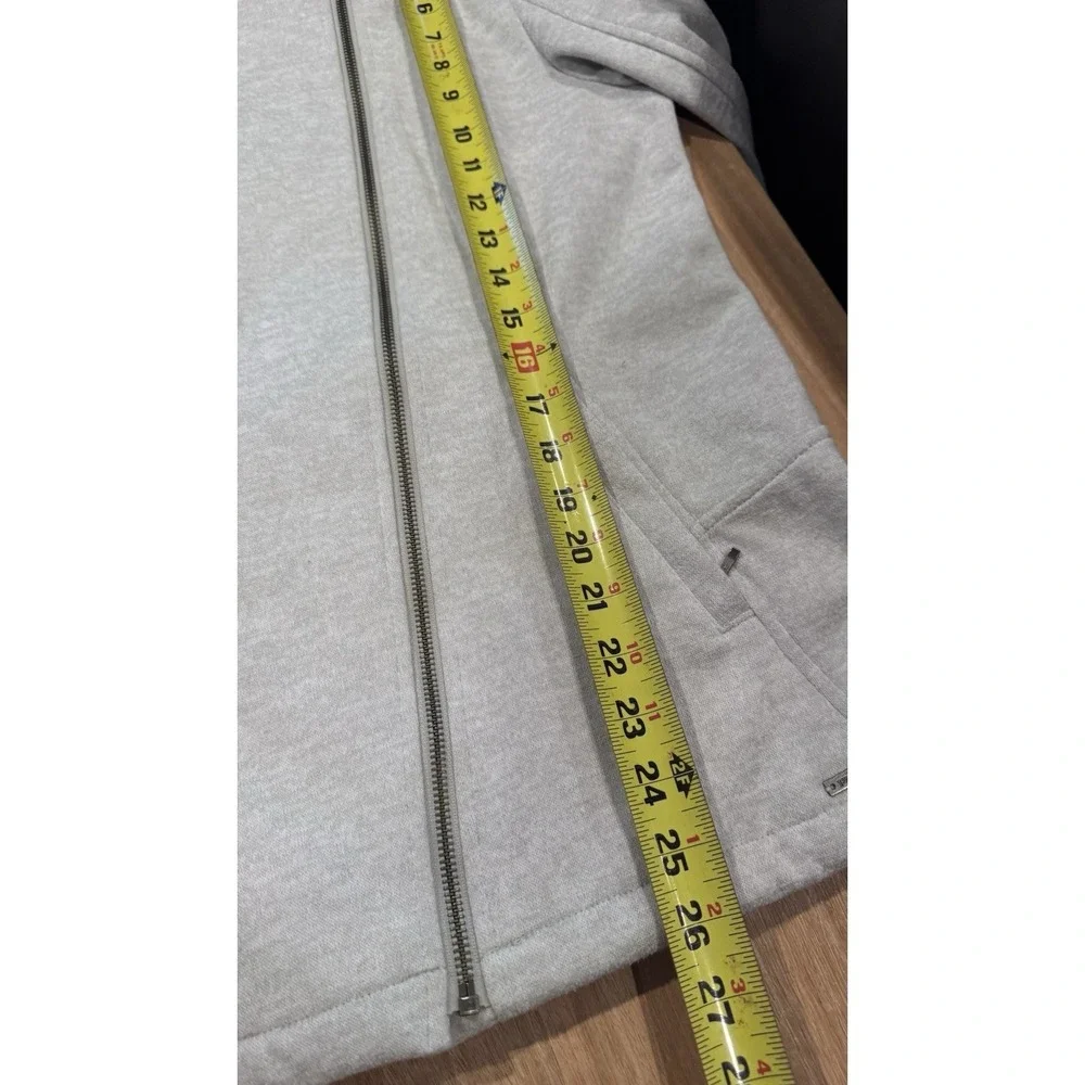Prana Marabelle Softshell Asymmetrical Zip Jacket Coat Womens Small Gray Outdoor